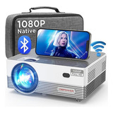 Proyector Wifi Video Beam 8500lm 1080p Hd Bluetooth Mooka Q6 Color Gris