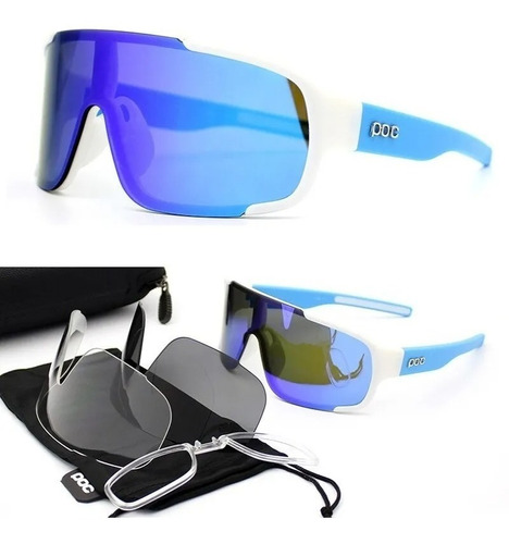 Gafas Ciclismo Hombre Y Mujer Poc + 4 Lentes Estuche