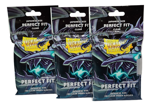 Dragon Shield Perfect Fit Tamaño Yugioh! 200 Micas Clear 