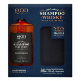 Kit Shampoo Barba E Cabelo Qod Whiskey + Carteira Mágica