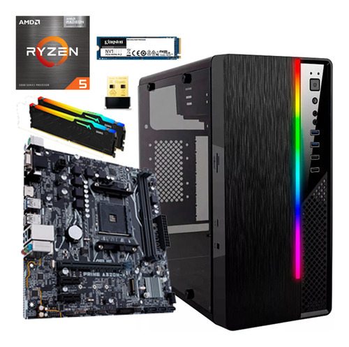 Computadora Pc Gamer Ryzen 5 5600g 16gb 1tb M.2 Wifi