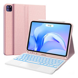 Funda Con Teclado Marca Chesona / Para iPad Pro 11  / Pink