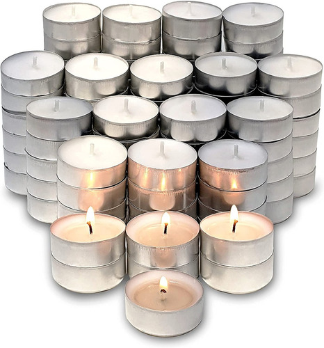 Velas De Noche Con Latita Tealight Packs X 50 Unidades