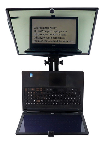 Teleprompter Até 19 Pol Notebook/monitores + Sup Smartphone