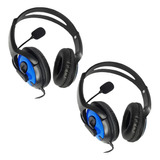 Kit 2 Fone Ouvido Com Fio Headset Gamer Pc Ps3 Ps4 Xbox One