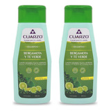 Shampoo Cuarzo Bergamota Y Te Verde 550ml,  2 Unidades.