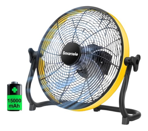 Ventilador Portatil Recargable Grande Con Control De Velocid