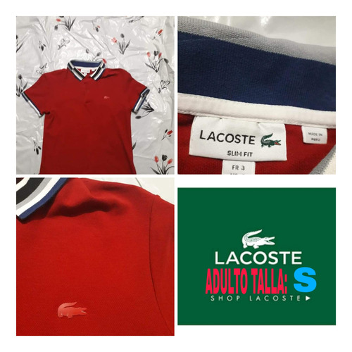 Playera L11a Lacoste Adulto T- S Vanelope