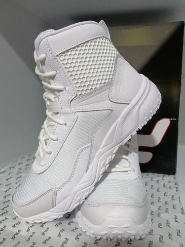 Botas Tácticas Fila Chastizer Blanca Edicion Especial