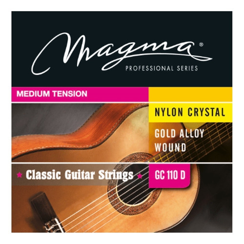Encordado Guitarra Clásica Magma Gc110d Nylon Crystal