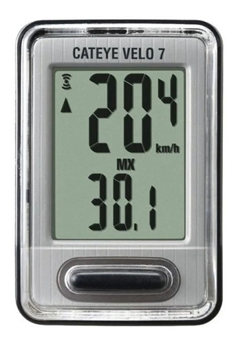 Ciclocomputador Velocimetro Cateye Velo 7 Alámbrico 