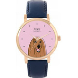 Reloj  Para Mujer Con Diseño Personalizado De Perro Afghan H