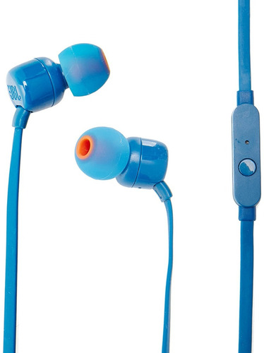 Audífonos Jbl T110, In Ear Azul