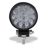 Juego Faros Auxiliares Redondo 14 Led 8 Cm Blanco/strobo Ds