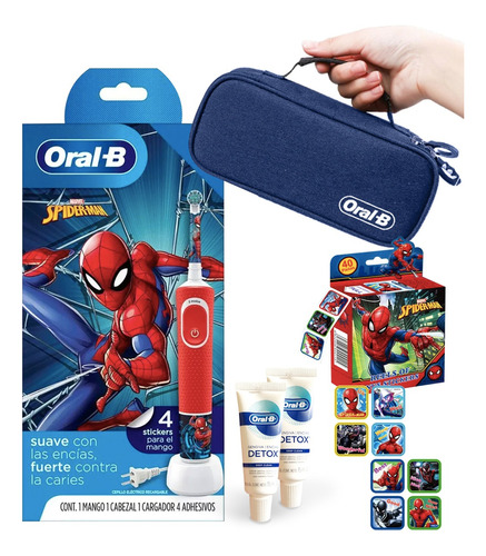 Cepillo De Dientes Eléctrico Oral-b Spider-man + Regalos