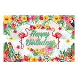 Decoración Para Fiesta De Cumpleaños Con Fondo Floral De Fla