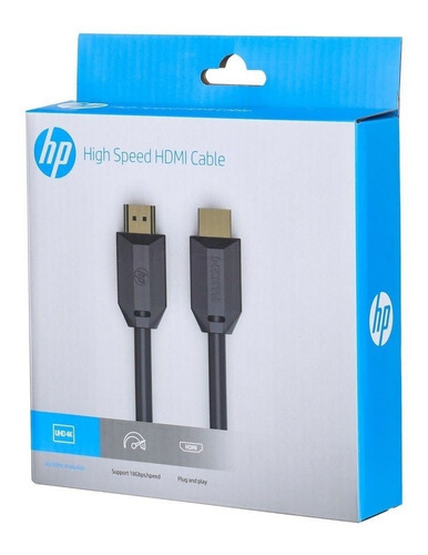 Cable Transferencia De Audio Y Video Hp 1m Uhd 4k 3d