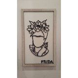 Cuadro Frida Khalo En Madera Con Relieve