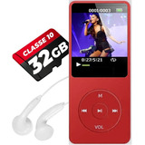 Mp3 Mp4 Player Leitor De Musica Corrida Radio + Memória 32gb