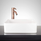 Signature Hardware  Hibiscus - Lavabo De Baño Rectangular .