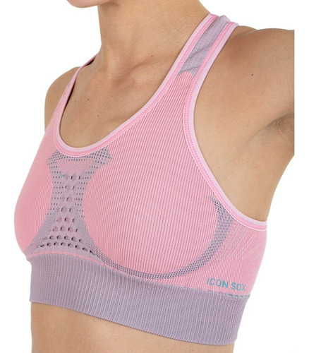 Top Iconsox Seamless Powertop Running Gym Pilates Bici Voley