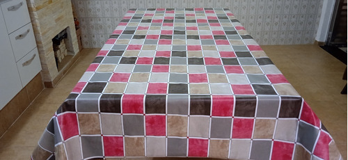 Toalha D Mesa Quadrada Dupla Face 1,40x1,40 2 Estampas