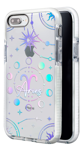 Funda Para iPhone Uso Rudo Mujer Signo Zodiaco Aries