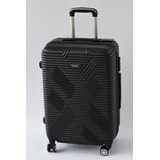 Valija Magneto Carry On 20  35cm De Ancho X 55cm De Alto X 25cm De Profundidad Color Negro Diseño Rayas