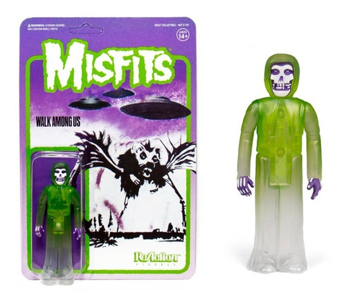 Misfits Walk Among Us (verde) Figura Acción Super7 Reaction