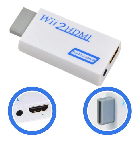 Adaptador Conversor Transforma Wii 2 Para Hdmi Au 8900