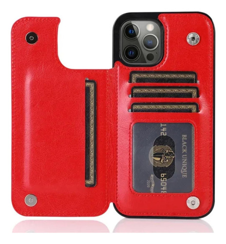 Funda Para iPhone Tarjetero Tipo Cártera Mod 11 Al 14 Promax