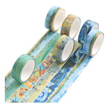 Pack 6 Washi Tape Cinta Decorativa 1.5cm X 5m