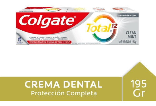 Pasta Dental Colgate Total 12 Clean Mint 150 Ml