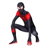 Disfraz Traje Spiderman Miles Morales Cosplay Niños