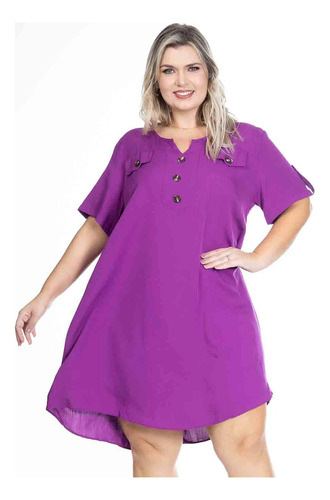 Vestido Chemise Plus Size Frete Grátis G1 G2 G3 G4