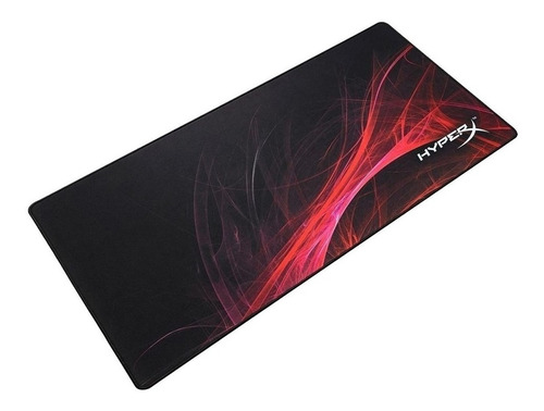 Mouse Pad Gamer Hyperx Speed Edition Fury S Pro De Goma Xl 420mm X 900mm X 4mm Negro/rojo
