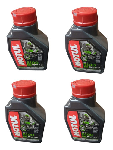 Aceite Motul 5100 10w 40 X 4 Unidades Ciclomotos