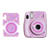 Adesivo Estrelas Para Câmera Instax Mini 11 Fundo Roxo