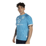 Camiseta Kappa Pre Match Racing 2023 Hombre Fútbol Azul