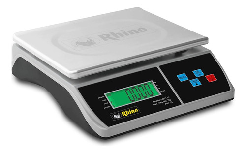 Báscula Digital Porcionadora Para 10kg Rhino Bapo 10 Tovik Color Aluminio