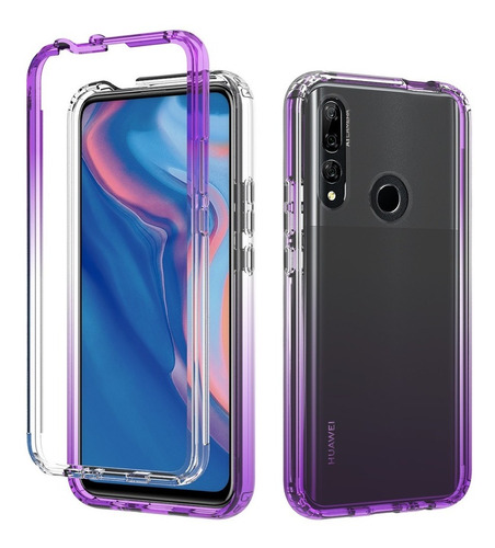 Funda 360° Bicolor Transparente Difuminada Samsung Huawei