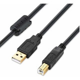 Cable Xbohjoe 20 Ft Para Impresora Hp Canon Lexmark -negro