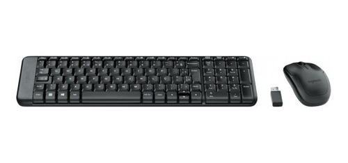 Kit Teclado E Mouse Sem Fio Wireless Logitech Mk220 Preto