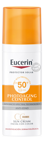 Eucerin Antiedad Sun Photoaging Control Con Color Claro Fps 