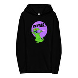 Sudadera Reptar En Cielo Morado. Rugrats. Dinosaurio.