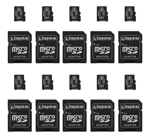 Kit De 10 Tarjetas De Memoria Kingston 64gb Sdcs2 Canvas 