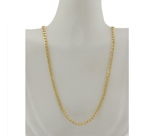 Cordão Feminino Corrente Grumet 3.4 50 Cm Ouro 18k 750 