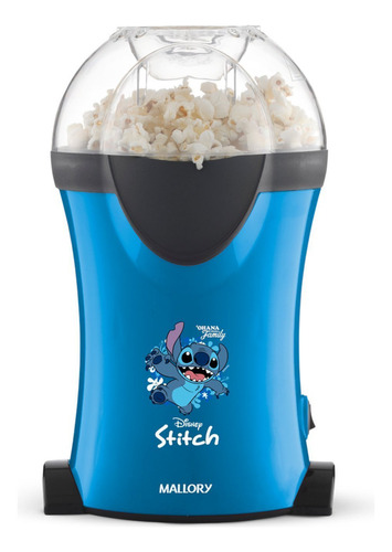 Pipoqueira Elétrica Mallory Stitch Azul - 220v