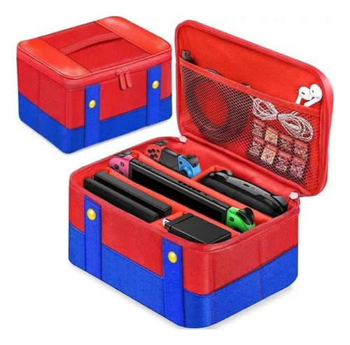 Bolsa Maleta Case Transporte Mario P/ Nintendo Switch Oled