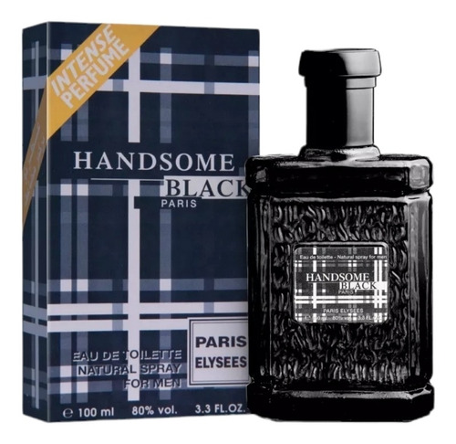 Perfume Handsome Black 100ml Edt -  Paris Elysees
